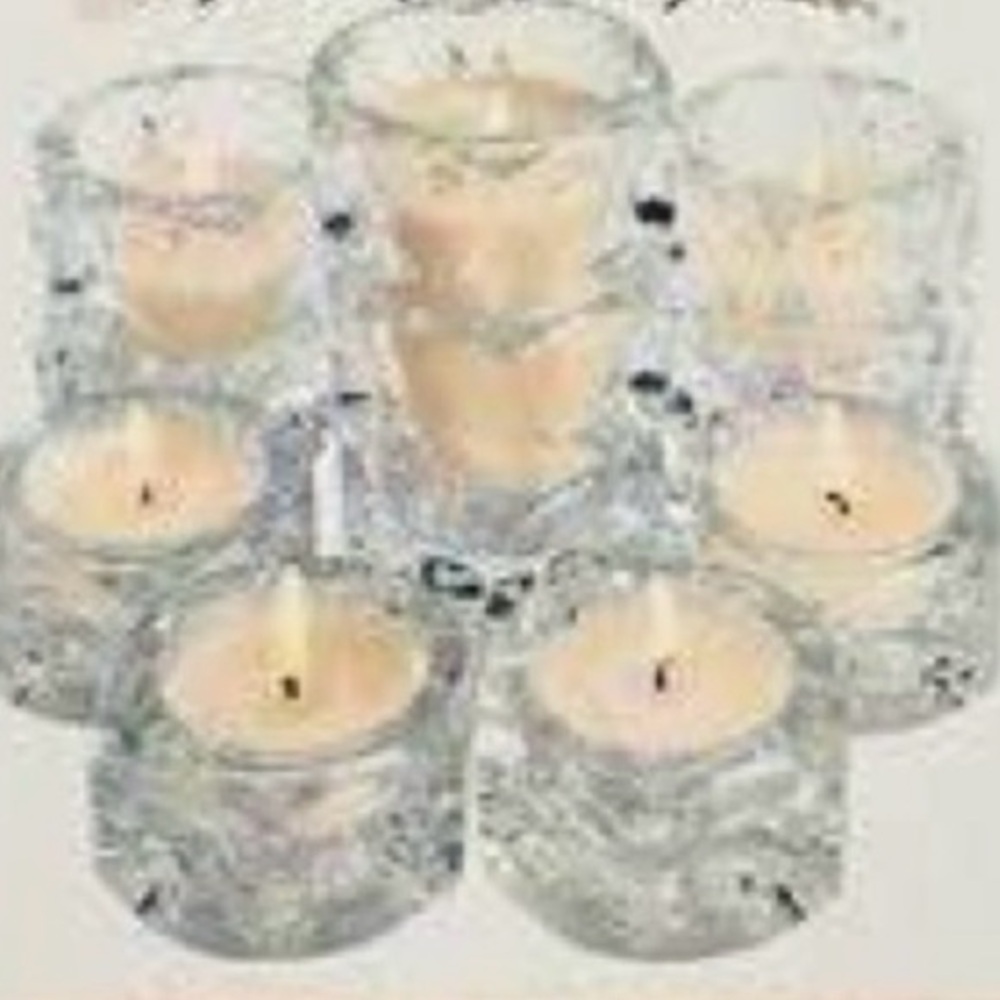 Crystal Candle Vase / Trinket Holder Set